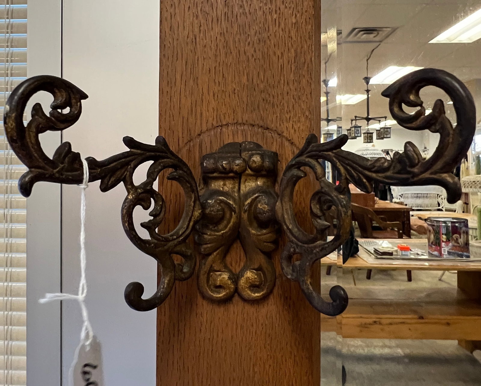 Oak Entryway Seated Hall Tree - 8