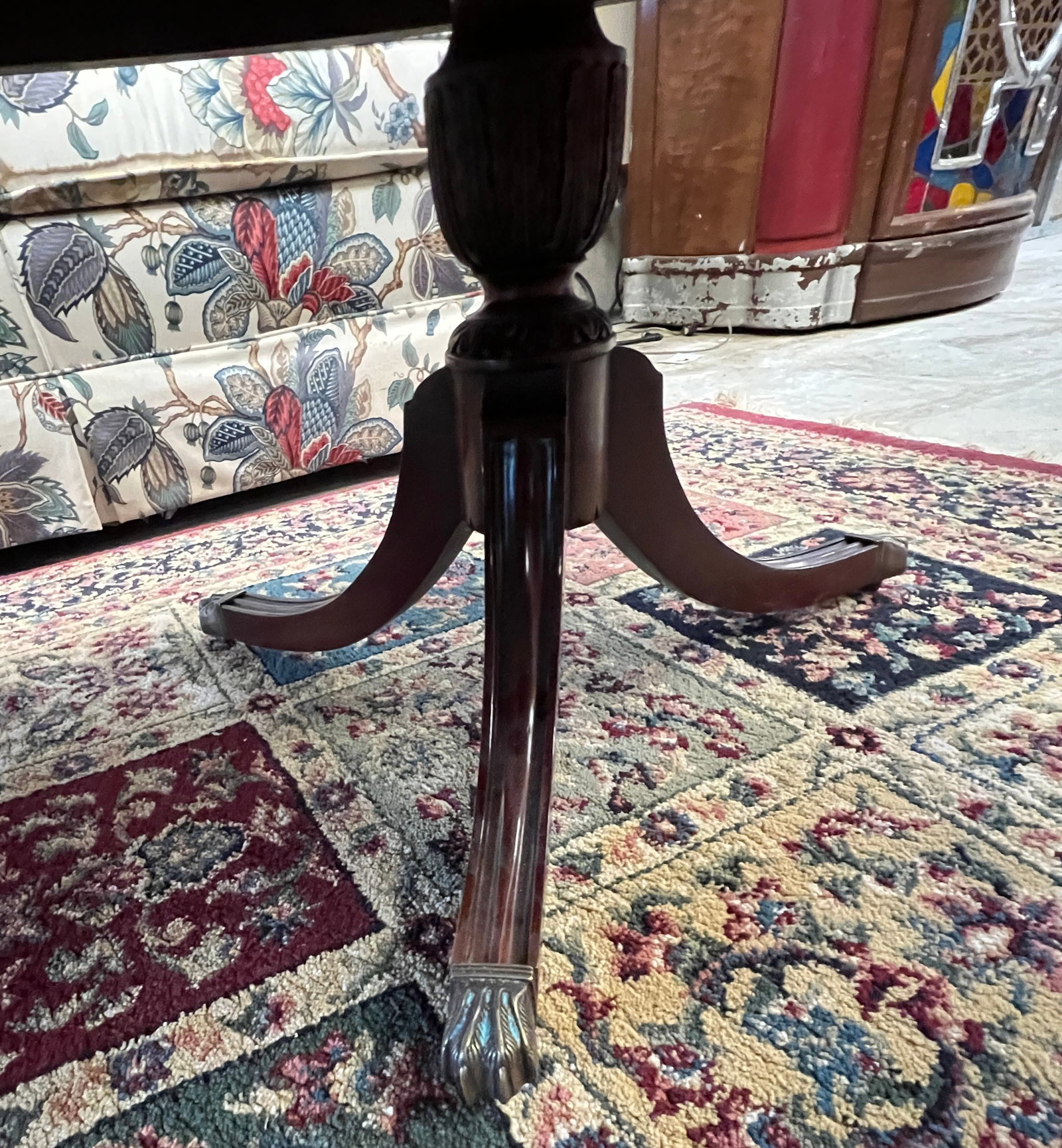 Large Mahogany Coffee Table - 5