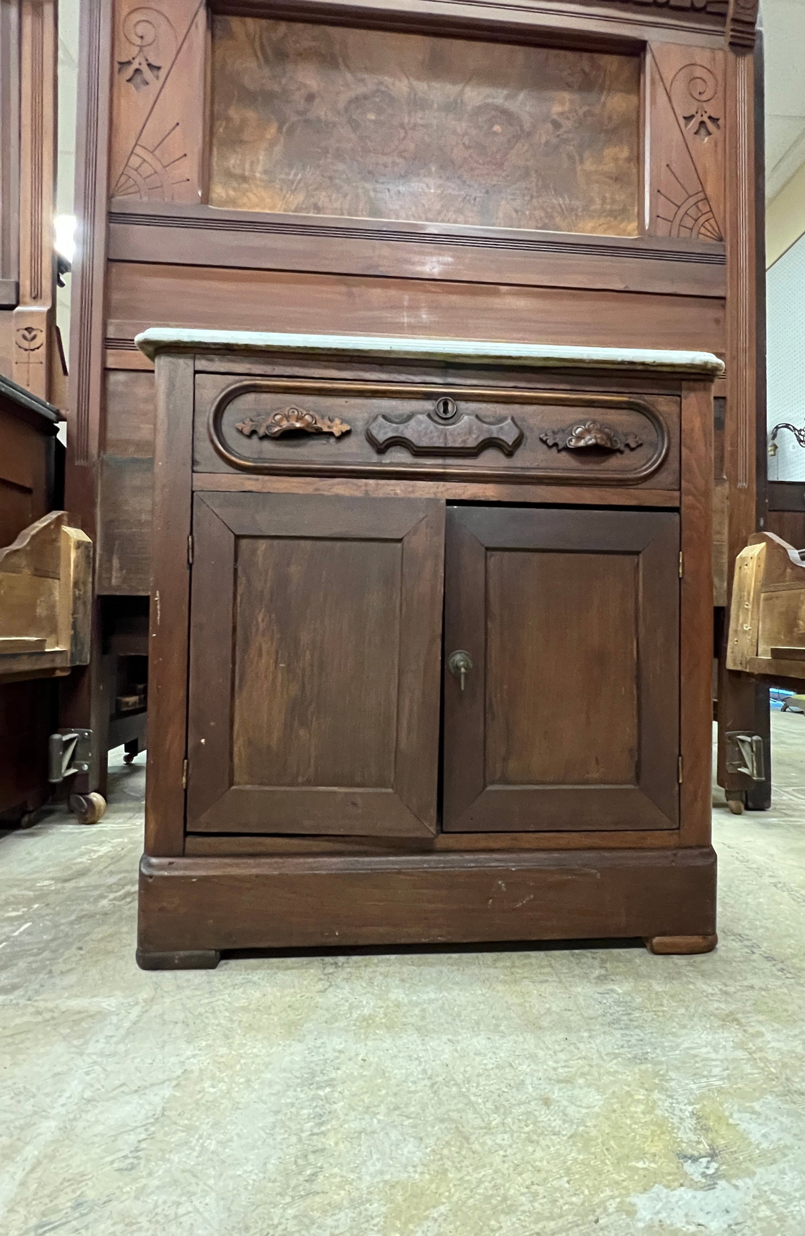 Marble Top Victorian Commode - 2