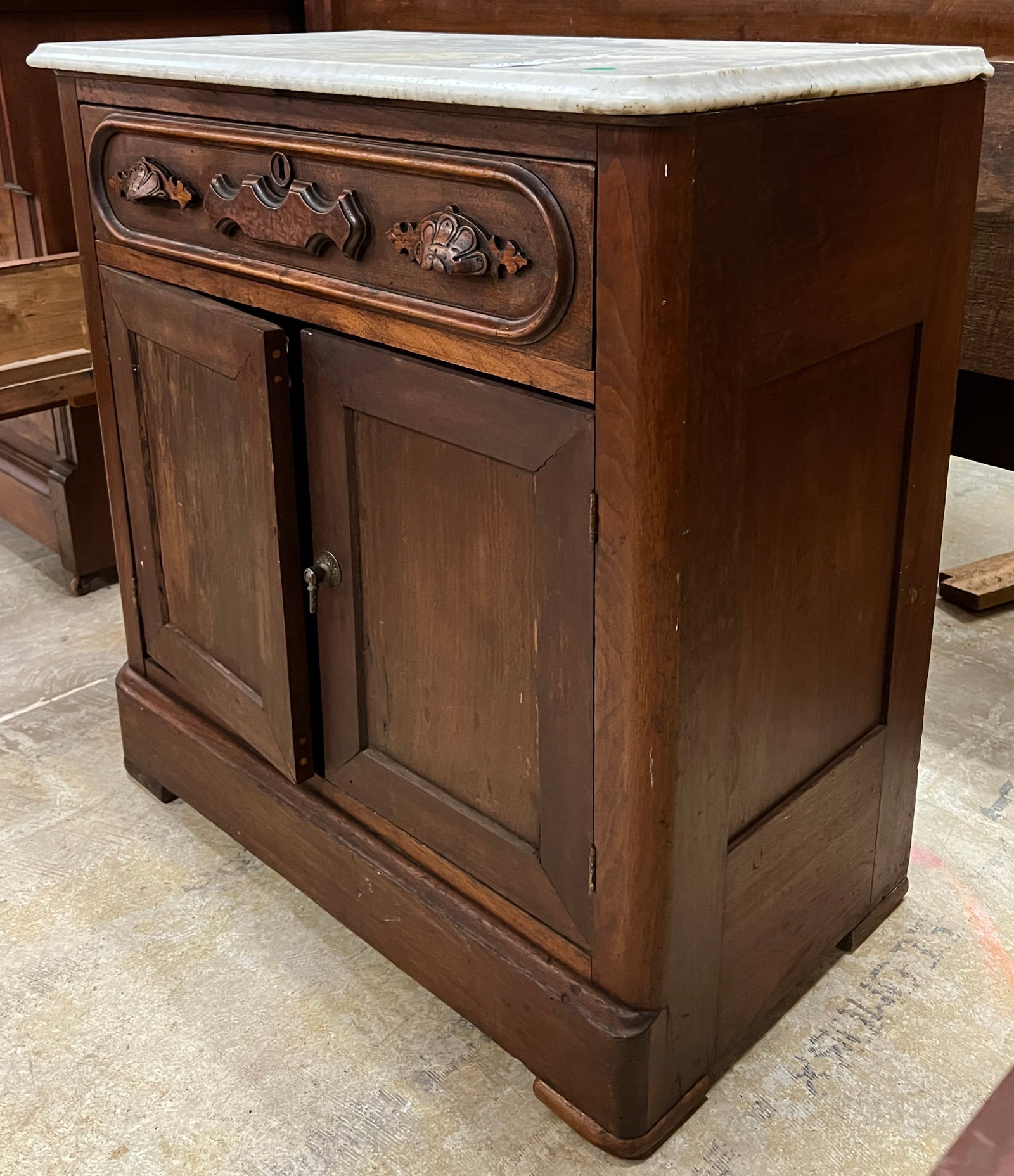 Marble Top Victorian Commode - 4