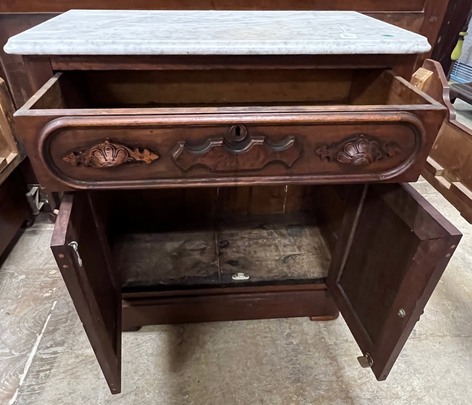 Marble Top Victorian Commode - 6