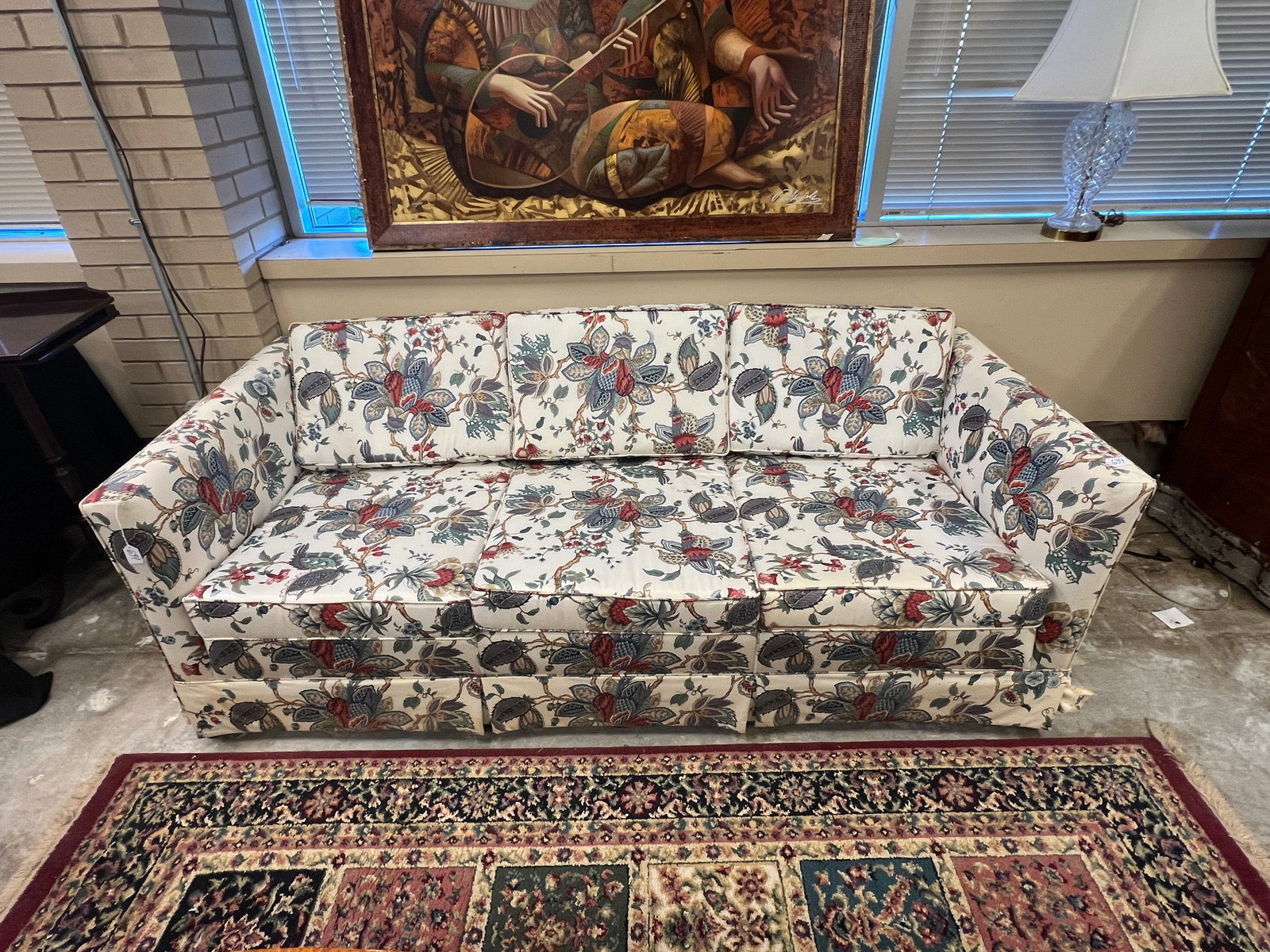 Thomasville Floral Sofa - 3