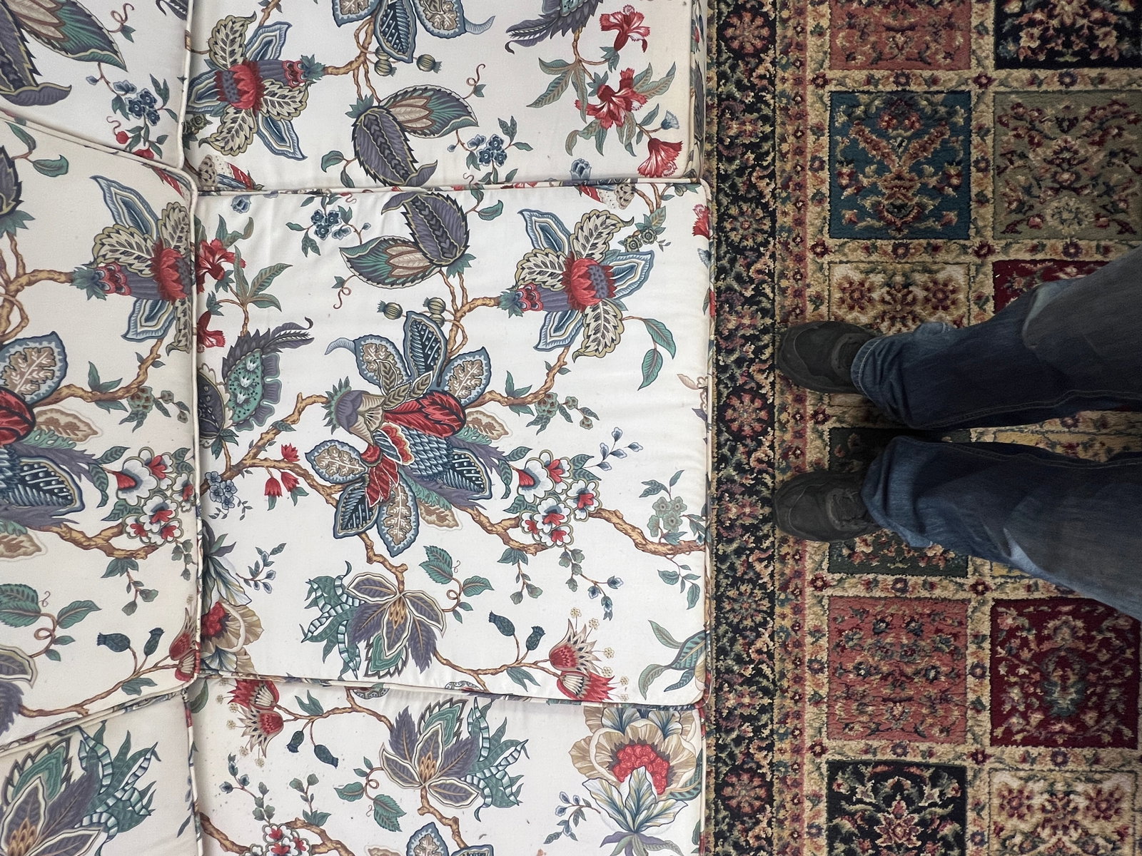 Thomasville Floral Sofa - 4