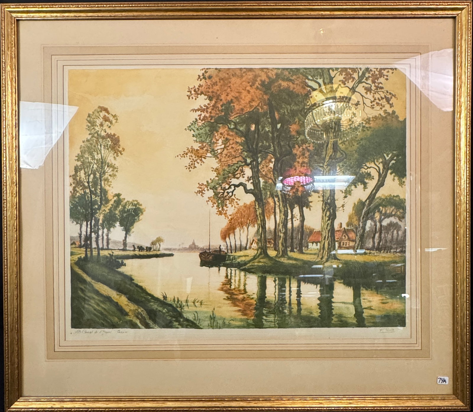 Francis Roth Etching Landscape c 1920's (1 of 8)