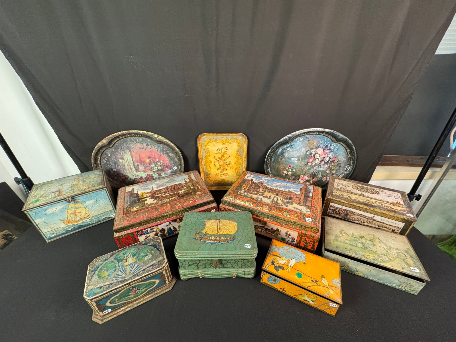 Large Group of Vintage Tins and Boxes (1 of 8)