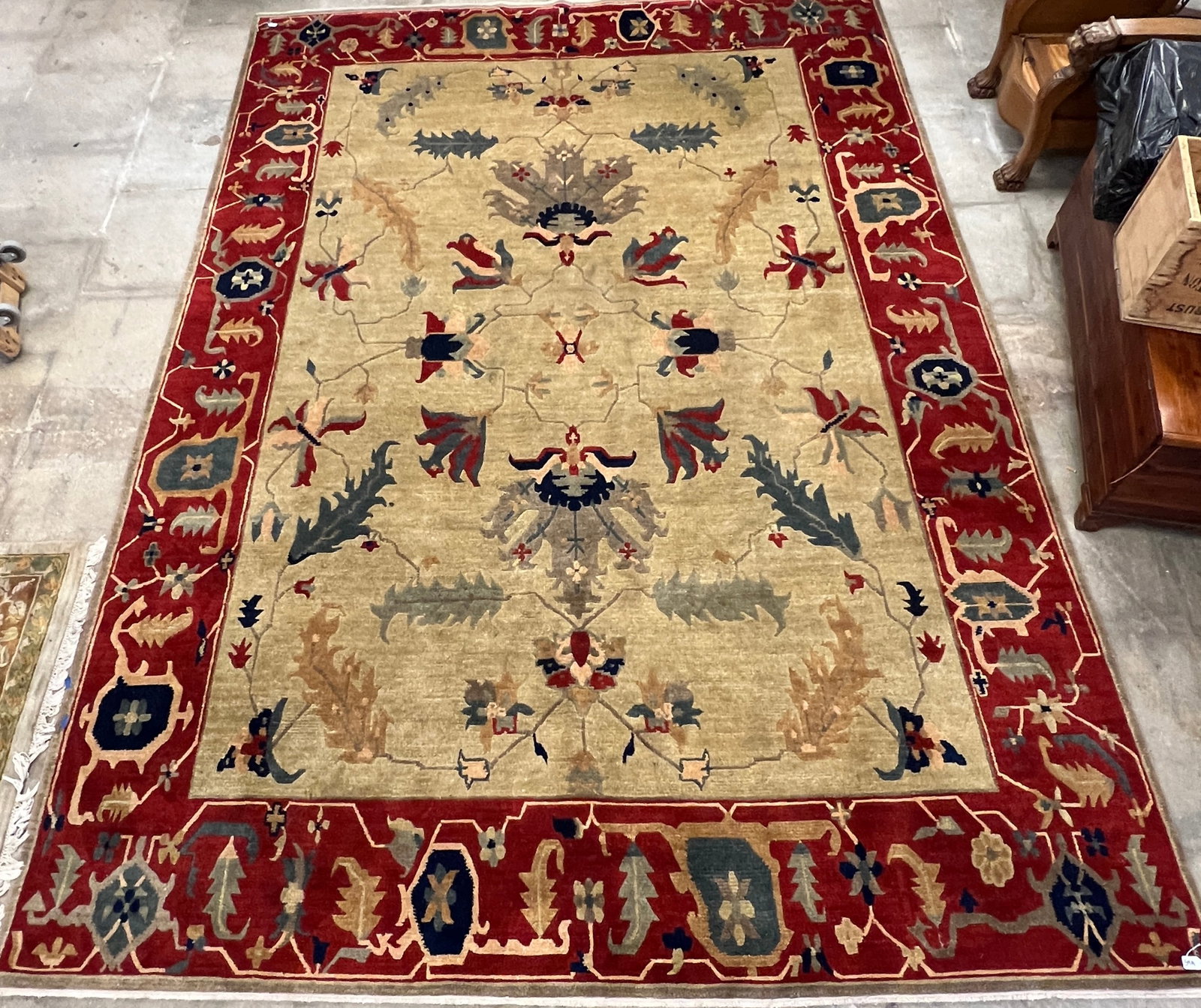 Tibetan Armenian Hand Tied Wool Rug (1 of 6)
