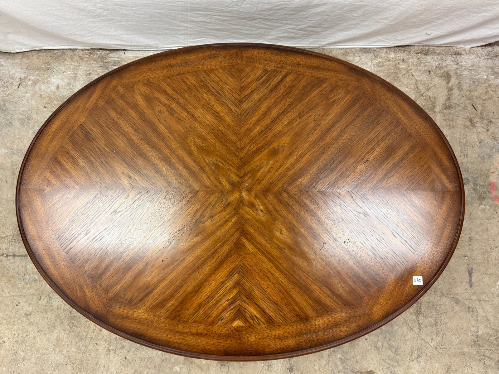 Quality Carved Double Pedastal Coffee Table - 4