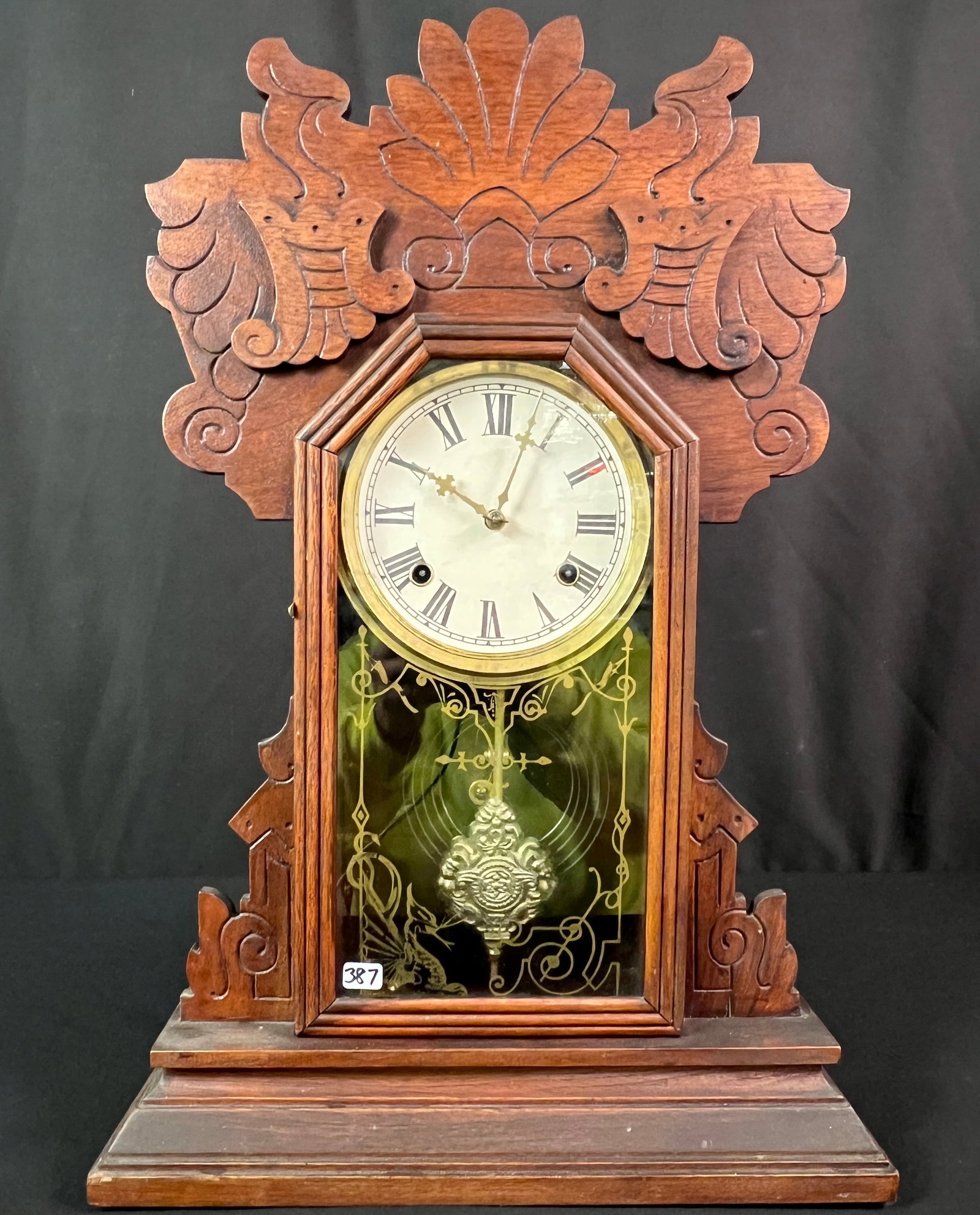 Fancy Walnut Parlor Clock