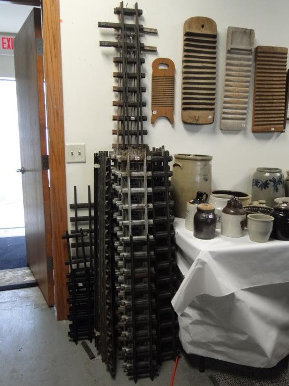 Thirty-five pieces of Buddy-L train track to include 2: Thirty-five pieces of Buddy-L train track to include 2 large switching tracks and more. Extremely hard to find this track in this quantity (a great E-Bay item).