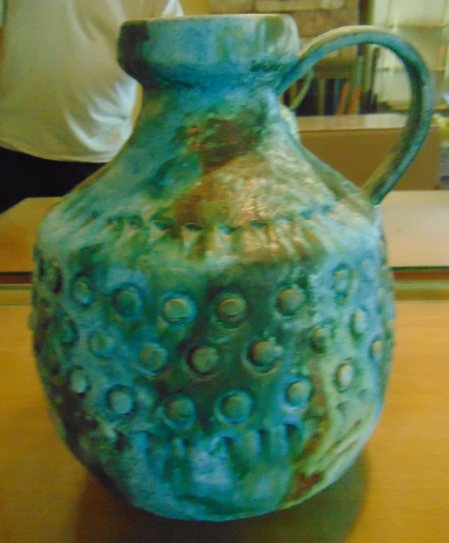 Signed Raymor single handled jug by Bagni.: Signed Raymor single handled jug by Bagni.