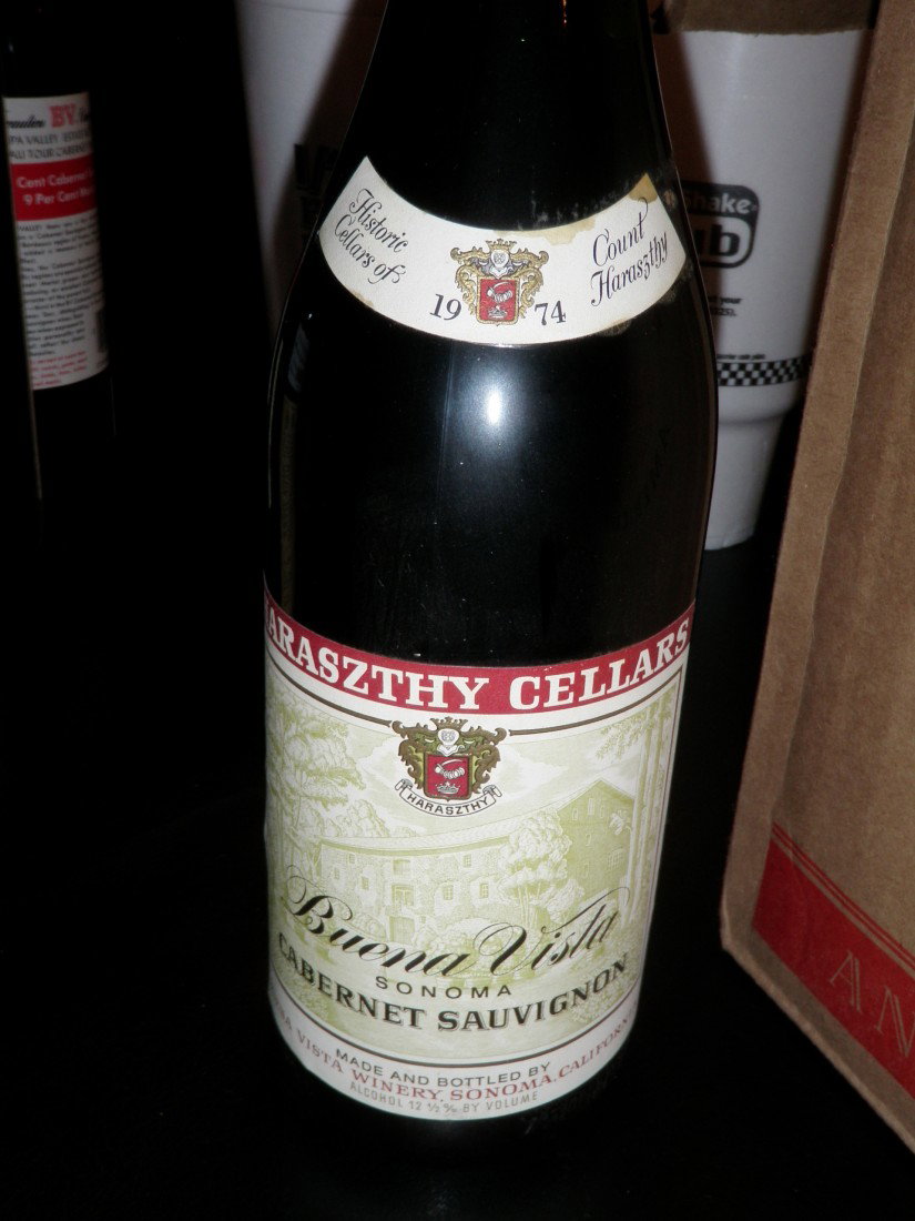 Cabernet Sauvignon – 1974: Buena Vista Winery, Sonoma, CA