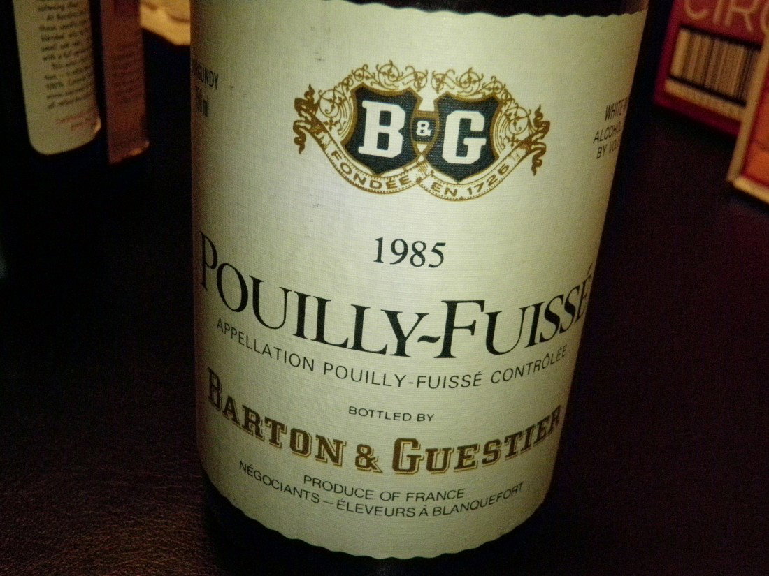 Pouilly-Fuisse – 1985: Barton & Gustier, France