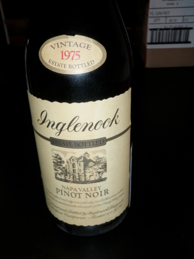 Pinot Noir – 1975: Inglenook Vineyards, Rutherford, CA
