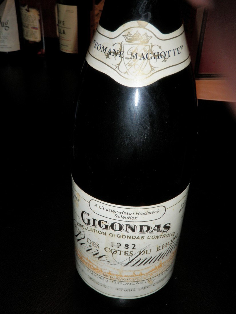 Vin Des Cotes Du Rhone Romane Machotte – 1982: Pierre Amadieu, Gigondas, France