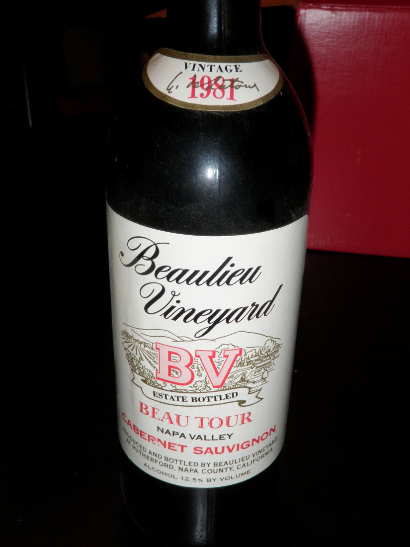 Cabernet Sauvignon – 1981: Beaulieu Vineyard, Beau Tour Napa Valley