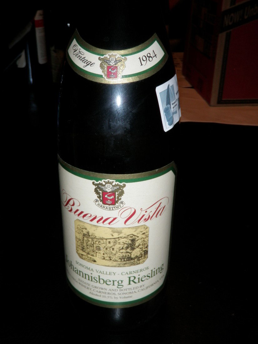 Johannisberg Riesling – 1984: Buena Vista Winery, Carneros – Sonoma Valley, CA