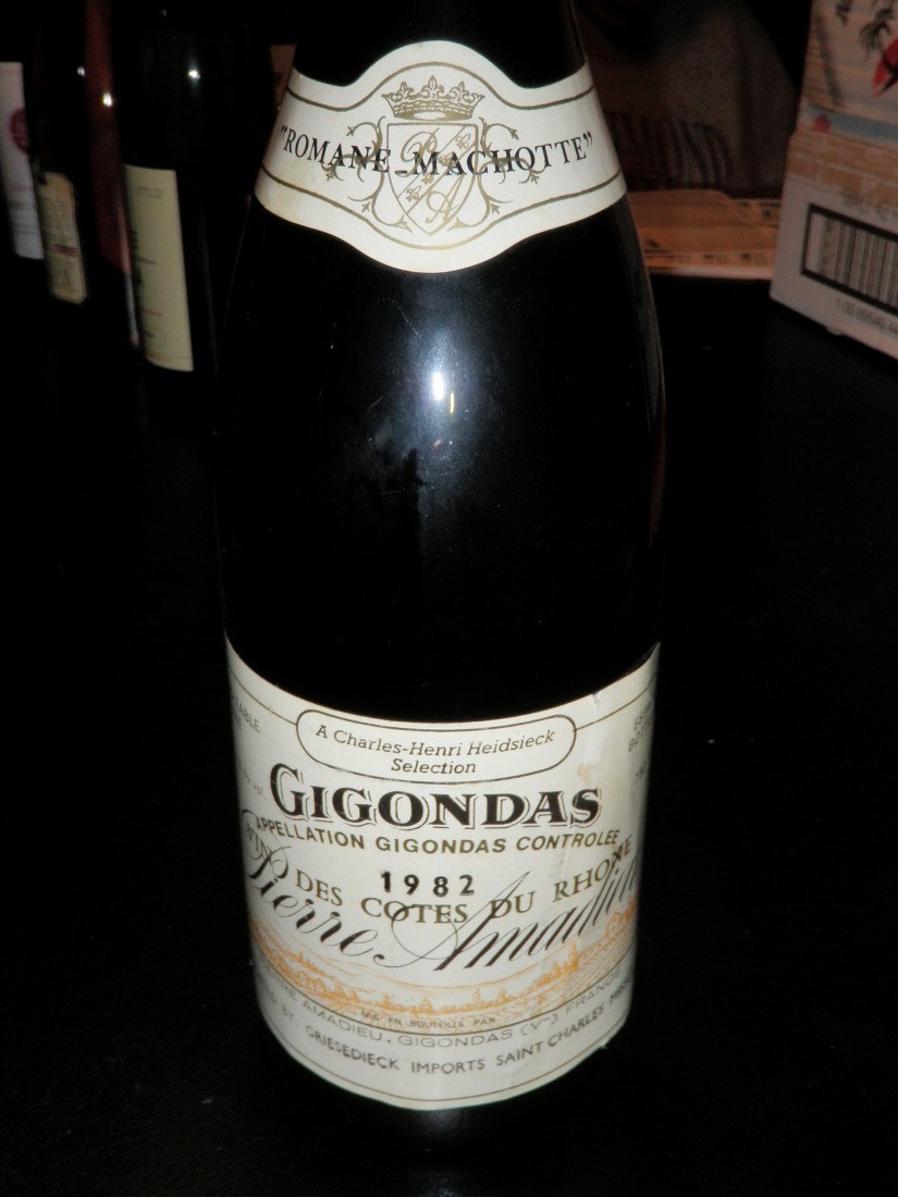 Vin Des Cotes Du Rhone Romane Machotte – 1982: Pierre Amadieu, Gigondas, France