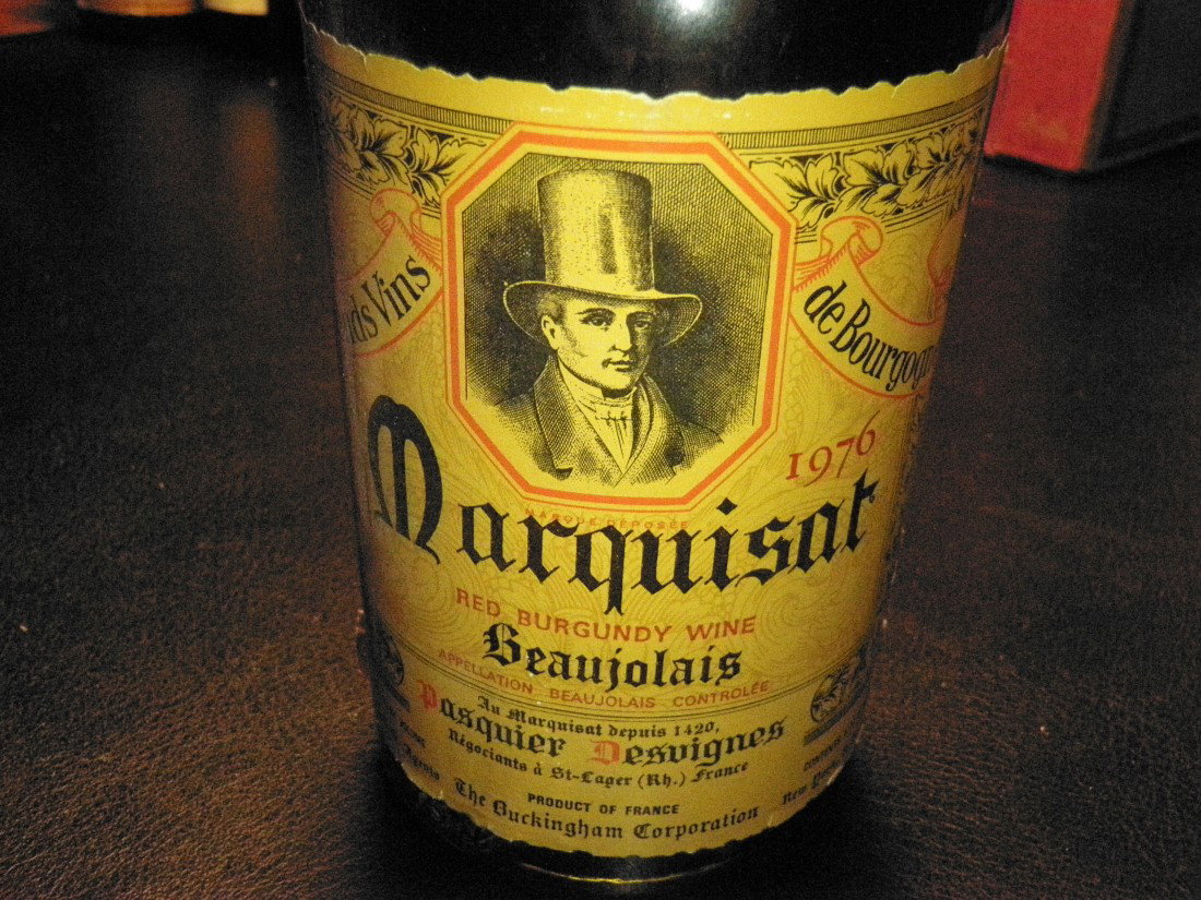 Beaujolais – Marquisat – 1976: Grands Vins de Bourgogne, Pasquier Desvignes, France
