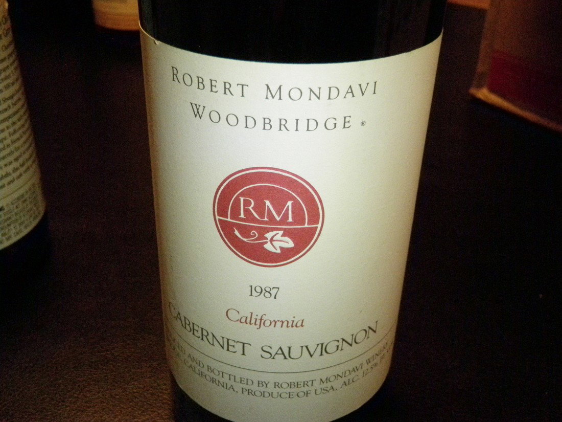 Cabernet Sauvignon – 1987: Robert Mondavi Winery, Woodbridge, CA