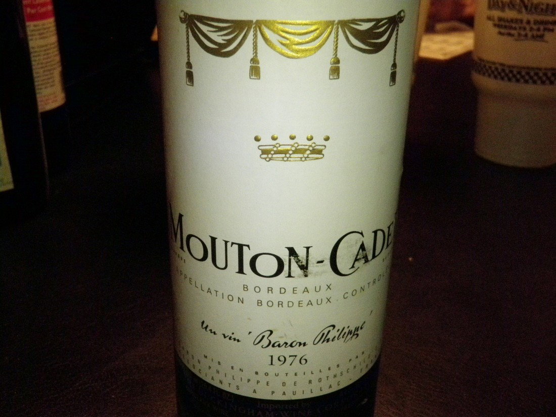 Bordeaux – 1976: Mouton-Cadet, Baron Phillippe De Rothschild, France