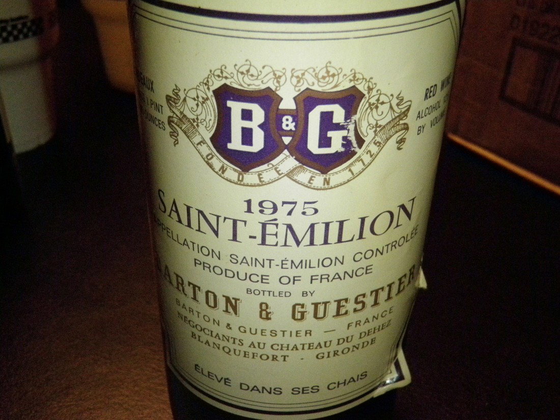 Bordeaux – 1975: Saint-Emilion, Barton & Guestier, France