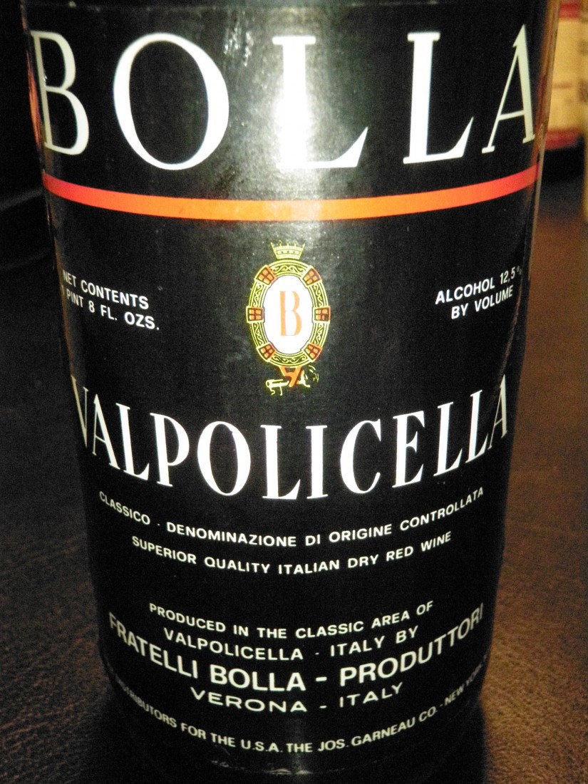 Valpolicella – 1974: Bolla, Valpolicella, Italy