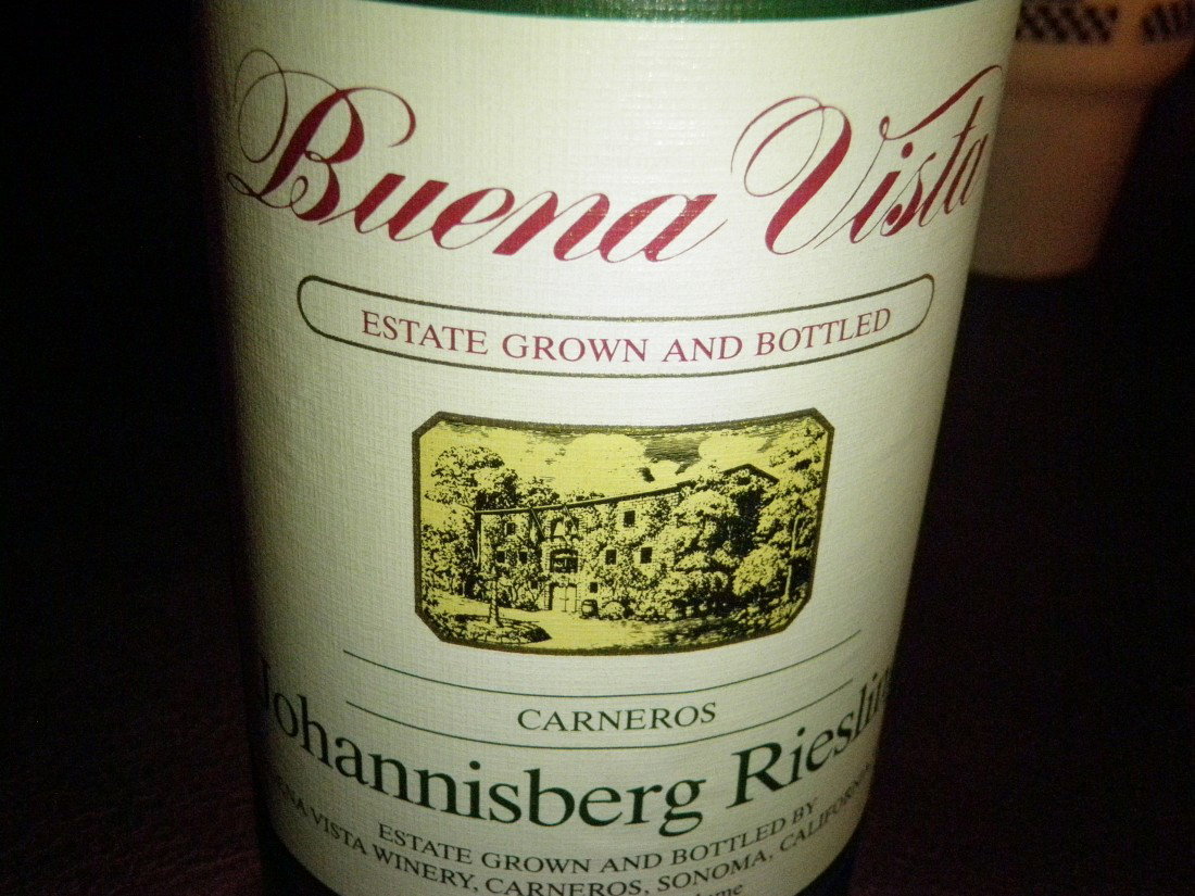 Johannisberg Riesling – 1986: Buena Vista Winery, Carneros – Sonoma Valley, CA