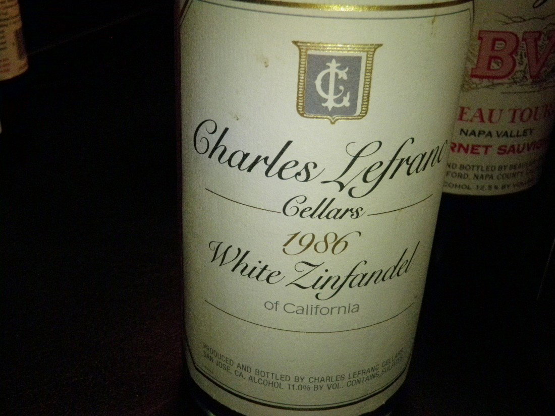 White Zinfandel – 1986: Charles Lefranc Cellars, Madera, CA