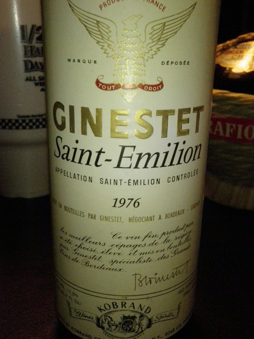 Ginestet Saint-Emilion – 1976: Ginestet Saint-Emilion, France