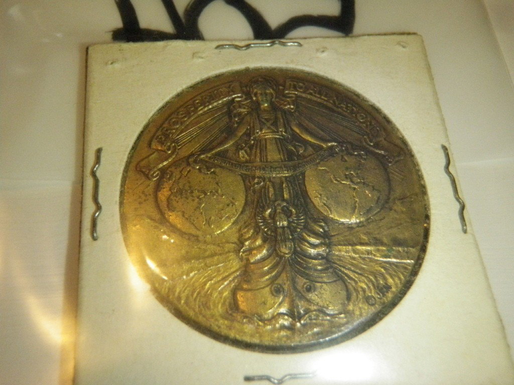Bronze Medal Commemorating the opening of the Pana: Marked "Commemorating The Opening Of The Panama Canal To The Commerce Of The World"
