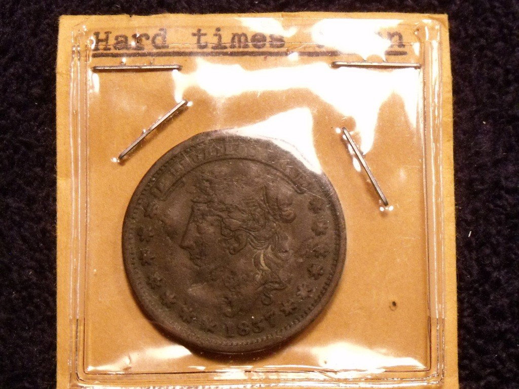 Hard Times Token: 1837 Millions For Defence Not One Cent For Tribute