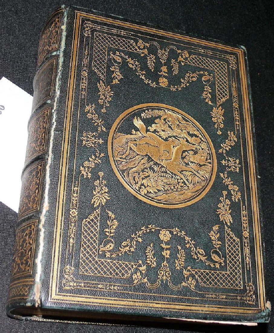 THE POETICAL WORKS OF LORD BYRON . Complete in one: THE POETICAL WORKS OF LORD BYRON . Complete in one volume. New York: Published by R. Martin, ca. 1856 (no date); Thick, 829 pp., 8vo, Beautiful steel engravings; Gorgeous black leather hardcovers w/fi