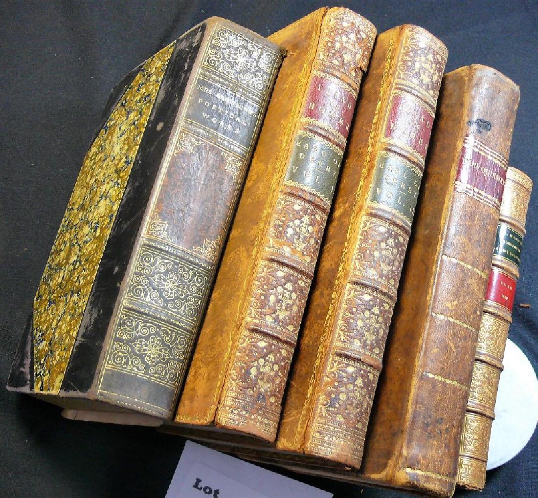 5 LEATHER BOUND BOOKS:   ILIAD  Homer - trans. by Edw. (1 of 13)