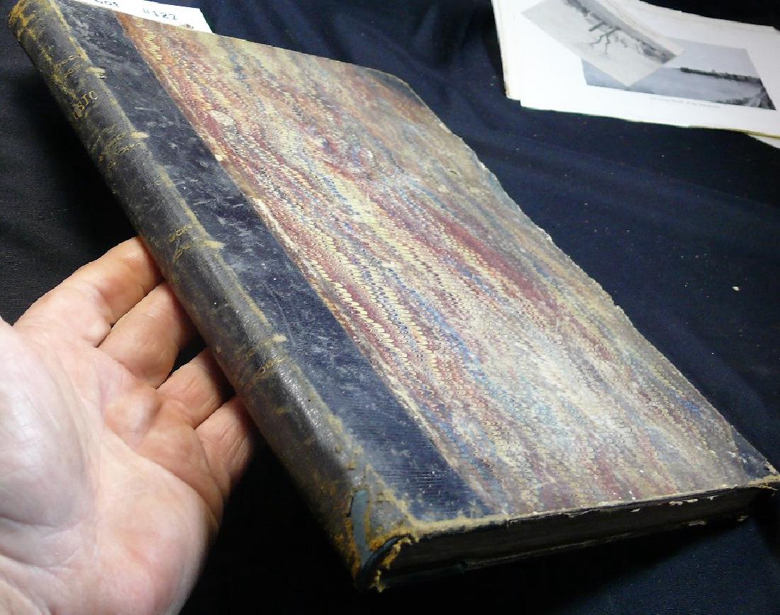 2 SIMILAR BOUND MID-19th CENTURY MUSIC VOLUMES . ca: 2 SIMILAR BOUND MID-19th CENTURY MUSIC VOLUMES . ca 1880s. 1 "Duetts / Piano" & operas, the other w/Scottish & English piano-forte music w/colorful engr. plates & b/w illustr., 3/4 marbled boards, w/b
