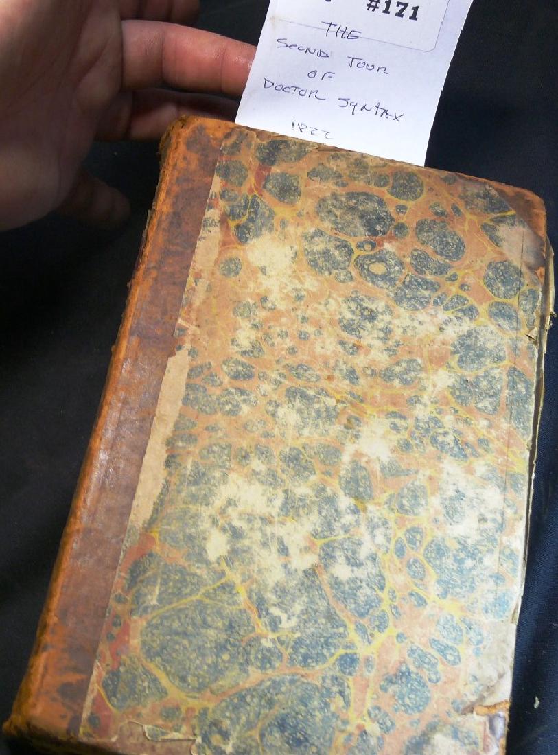 THE SECOND TOUR OF DOCTOR SYNTAX , IN SEARCH OF: THE SECOND TOUR OF DOCTOR SYNTAX , IN SEARCH OF CONSOLATION; A POEM. COMBE, William; Philadelphia: H C Carey & I. Lea, 1822; 8vo., 24 hand colored ilustr. By Thomas Rowlandson. HC. Full green marbled