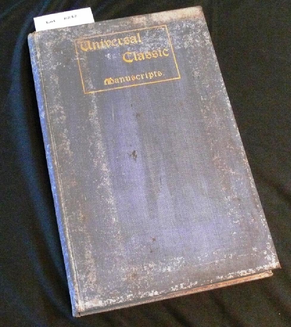 UNIVERSAL CLASSIC MANUSCRIPTS : Portfolio I - (1 of 10)
