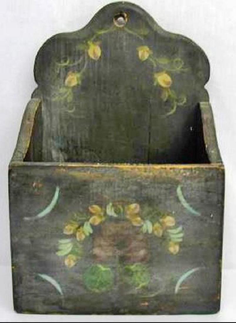 1700s Hanging Box with Original Decoration (1 of 7)