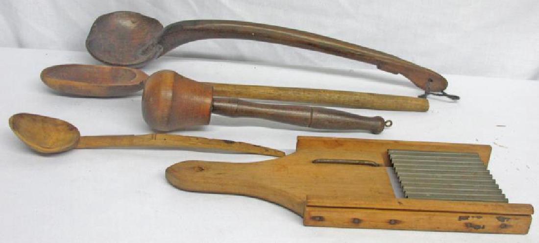 Group of Five Antique Kitchen Utensils in Excellent (1 of 6)