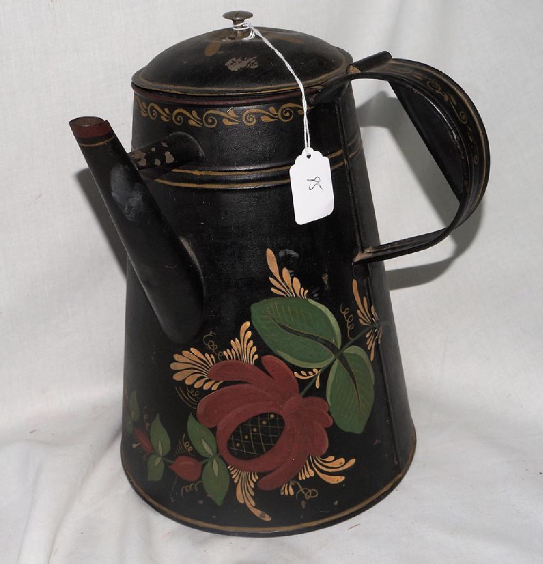 Large Unusual Form Tole ware Pitcher This is an (1 of 6)