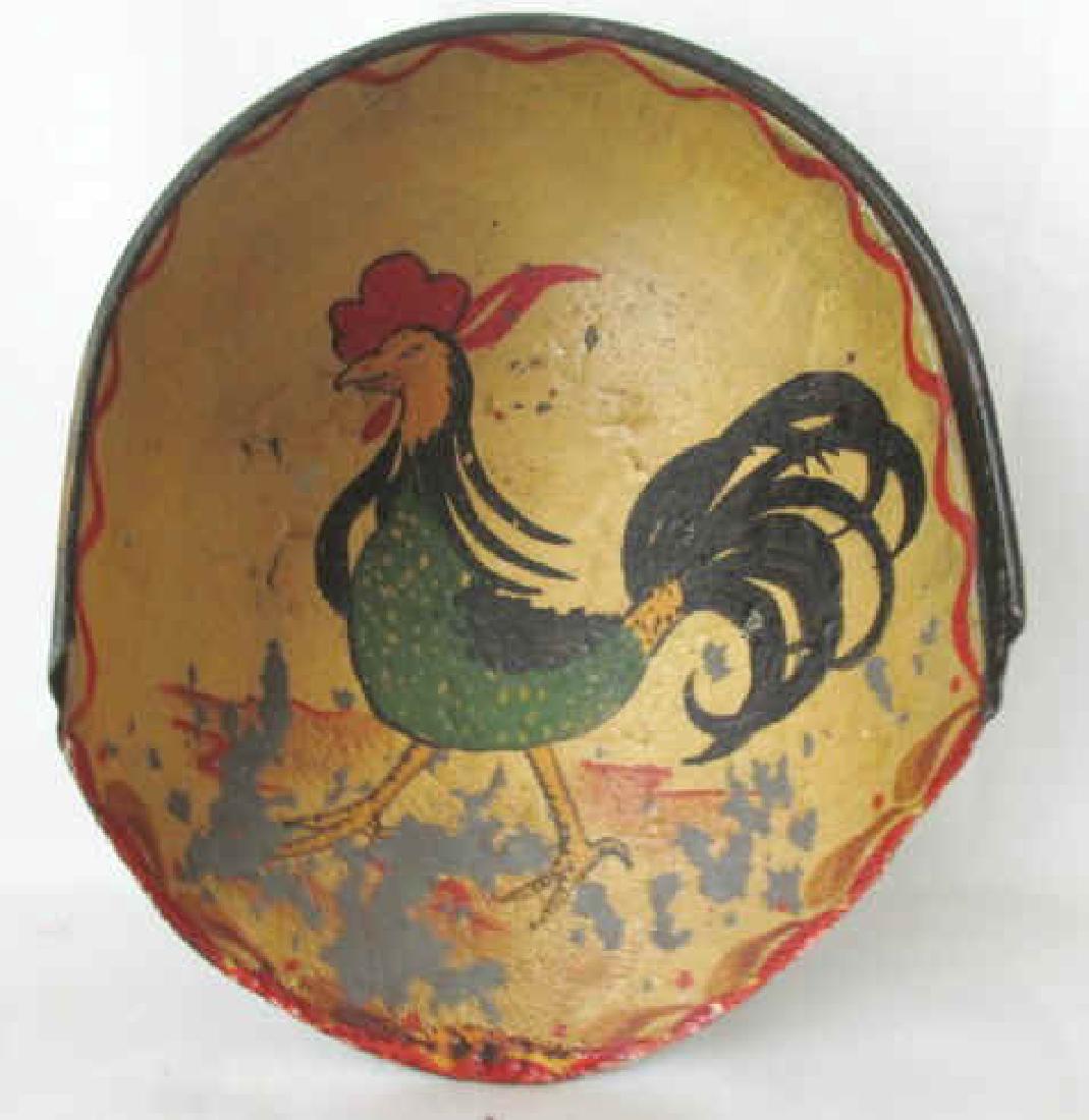 Great Folk Art Decoration on a Very Early Flour Scoop (1 of 6)