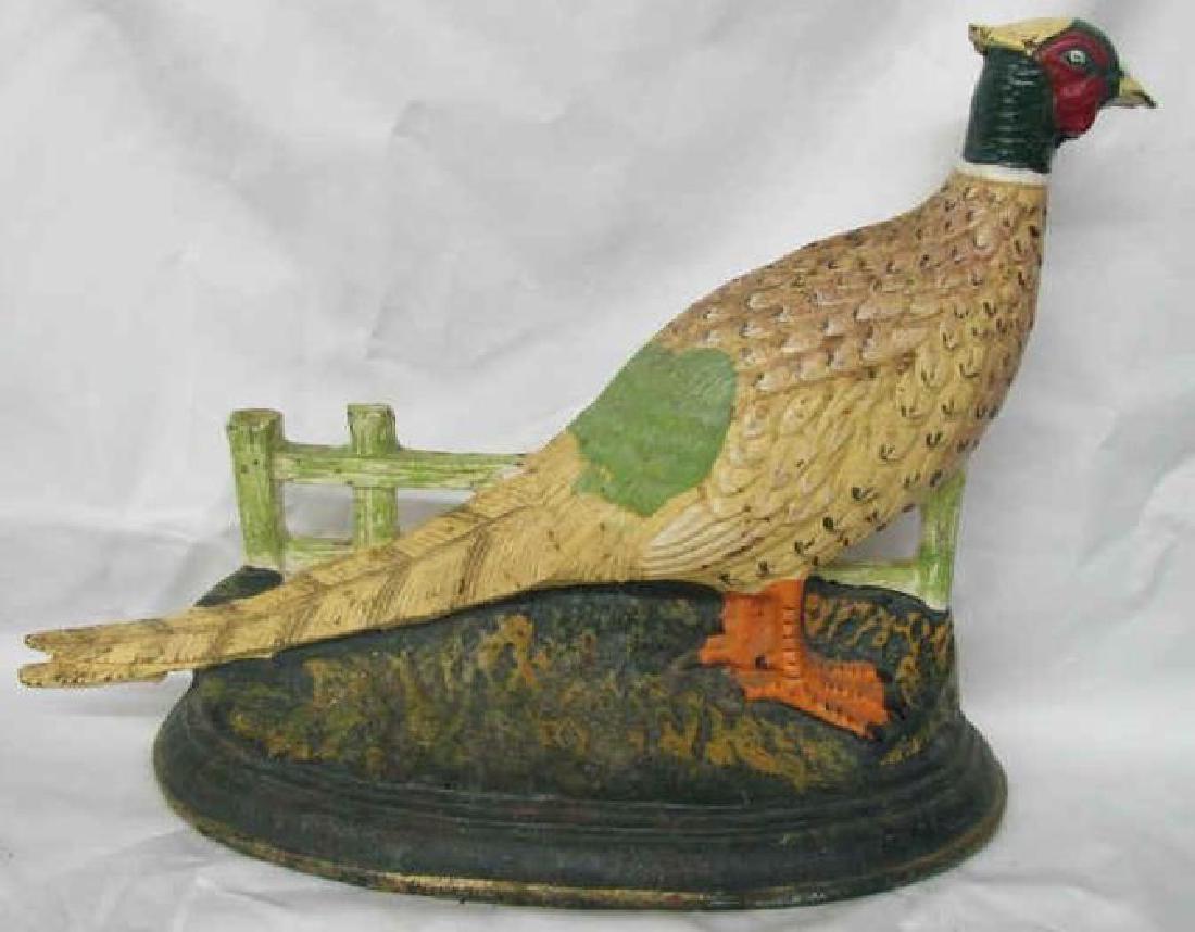 Rare Sitting Pheasant Near Fence in Exceptionally Good (1 of 5)