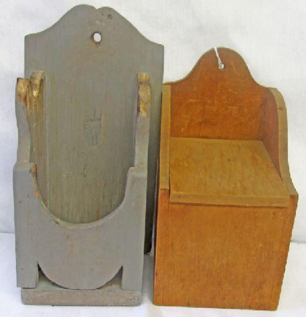 Two Early Wall Boxes in Original Condition The left one (1 of 4)