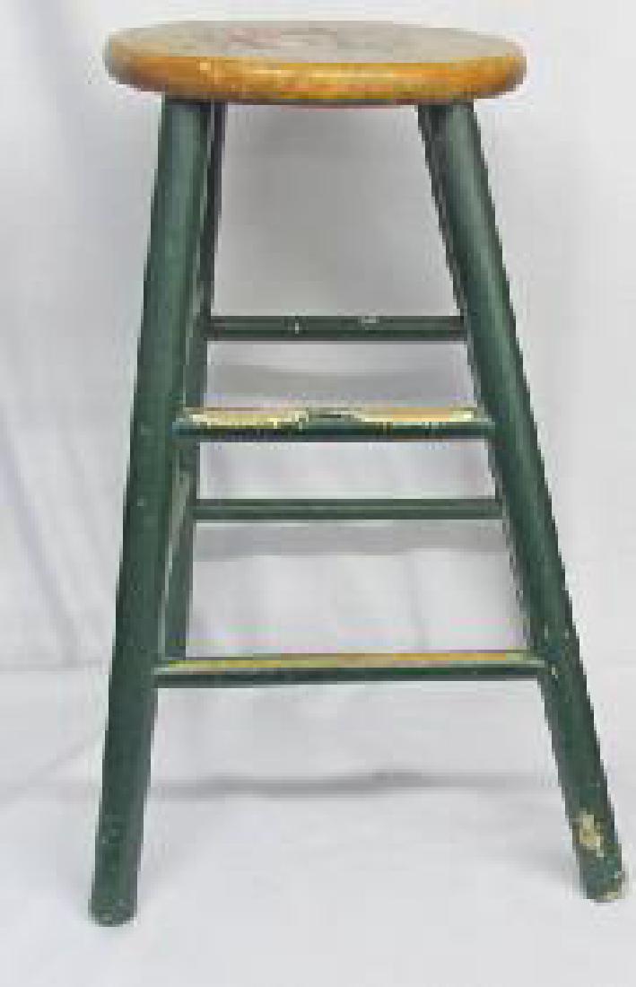 Mid 1800s Stool w/Splayed Legs and Early Stool Left (1 of 2)