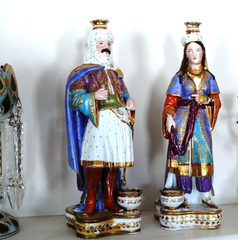 2 Rare Jacob Petit French figural bottles, Sultans (1 of 4)