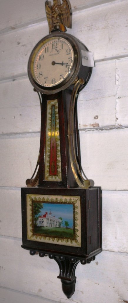 Small Waltham banjo w/Washington glasses, stem wind (1 of 8)