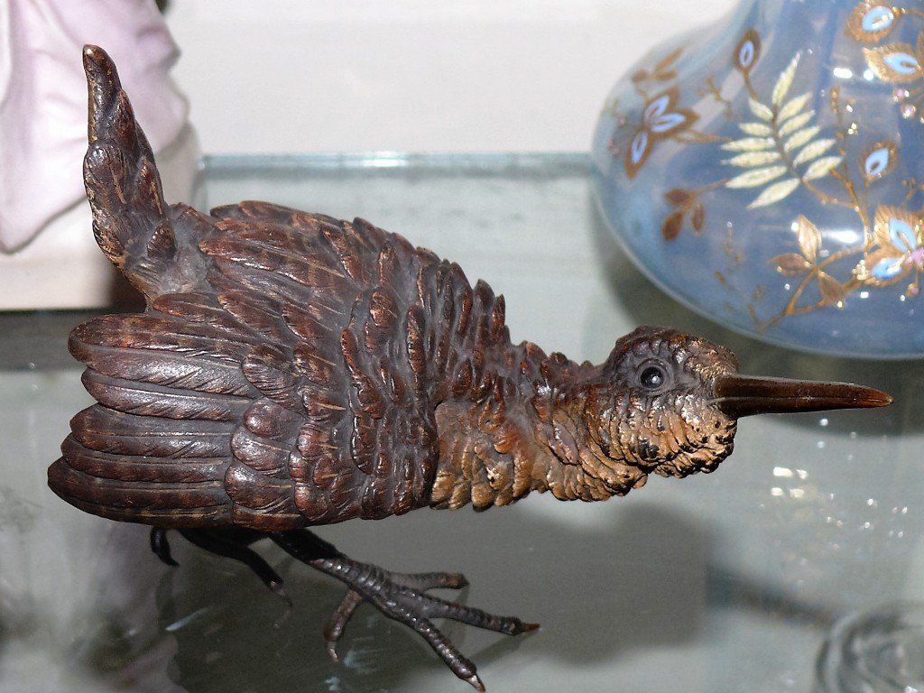 Austrain cold painted bronze shore bird (1 of 4)