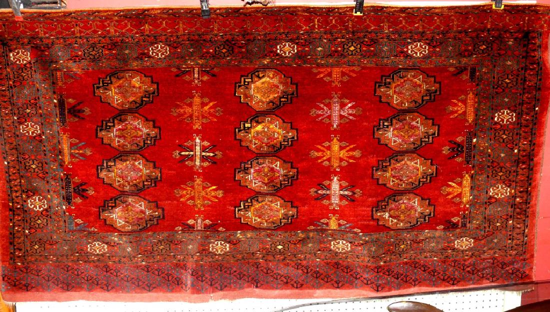 Antique Tekke Bokhara oriental carpet, ca.1910, 3'4" x (1 of 5)