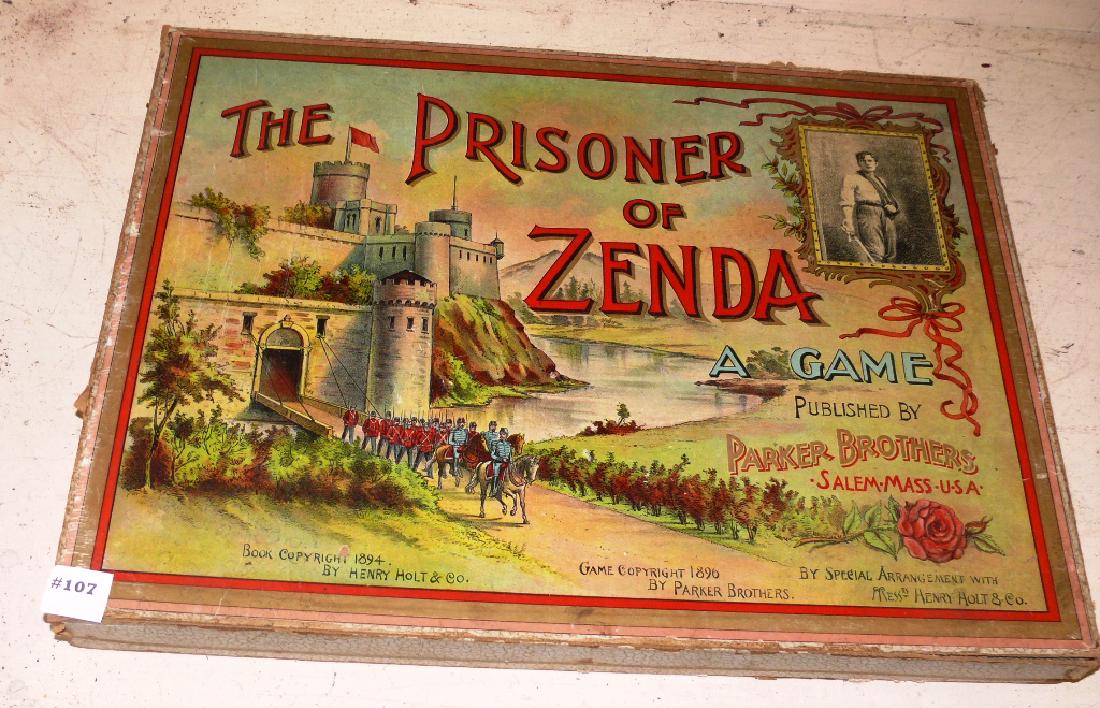 "Prisoner of Zenda" board game, Parker Brothers, ca (1 of 6)