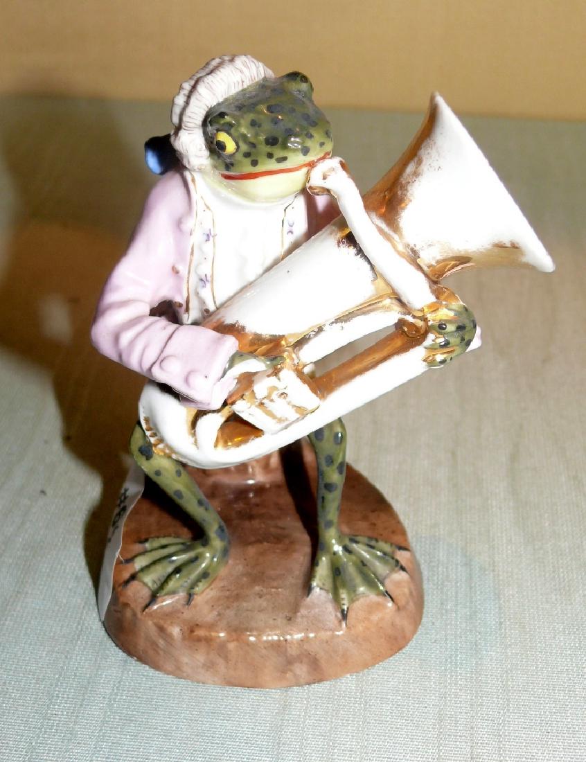 Dresden Frog playing tuba, 5" ht. (1 of 6)