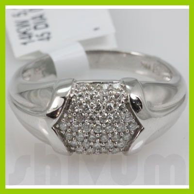 Genuine 0.36 ctw 14k Diamond White Gold Ring: Metal Purity: 14k ; Metal Purity: White Gold ; Diamond Carat Weight: 0.36 ; Total Carat Weight: 0.36 ; Ring Size: 7 ; MSRP: $815